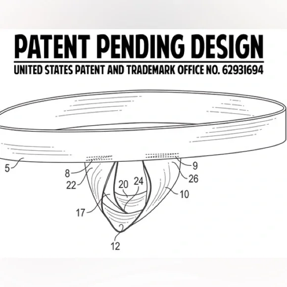 Men’s push-up jockstraps - Navy / WHITE - Picture 7 of 7